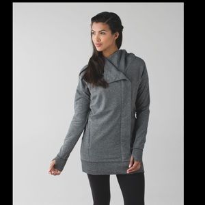 Lululemon wrap jacket heather grey size 12